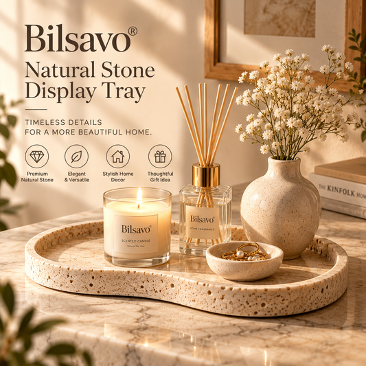 Bilsavo® Natural Stone Display Tray